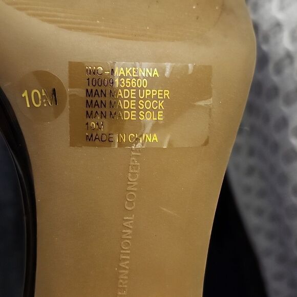 NEW INC TRANSLUCENT STRAPS ANKLE STRAP MAKENNA SQUARE TOE BLOCK HEEL SANDAL - Picture 15 of 16